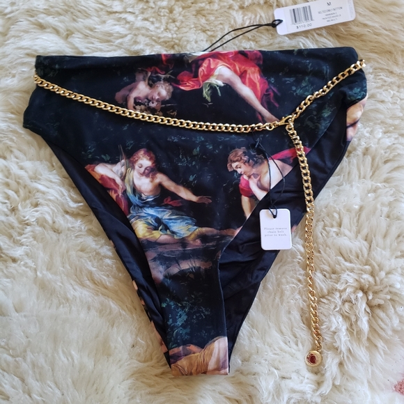 Weworewhat Emily Bikini Bottoms Painted 